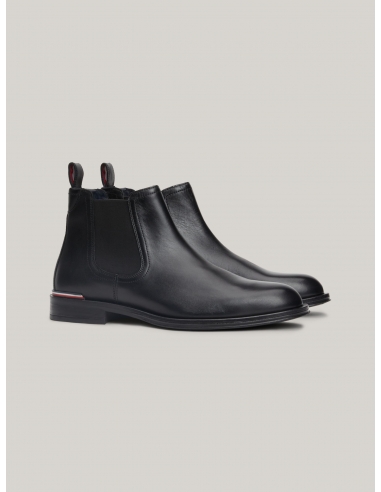 LEATHER LOW CHELSEA BOOTS