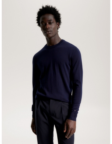 FINE MERINO WOOL CREW NECK JUMPER
