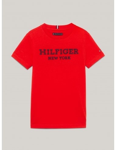 HILFIGER MONOTYPE EMBROIDERY LOGO T-SHI