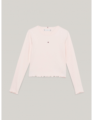 ESSENTIAL RUFFLE FITTED LONG SLEEVE