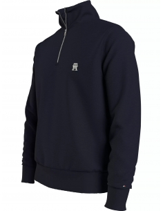 MONOGRAM STAND COLLAR SWEATER 2
