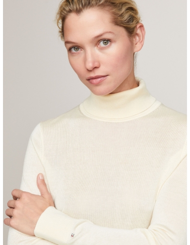 TH MONOGRAM EMBROIDERY ROLL NECK JUMPER