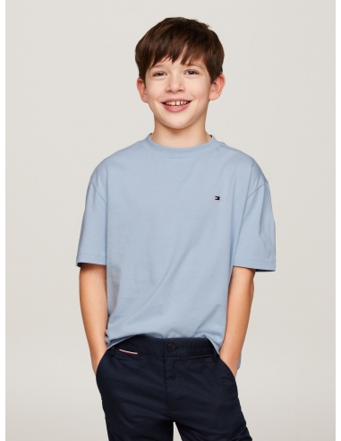 ESSENTIAL FLAG EMBROIDERY CREW NECK TEE