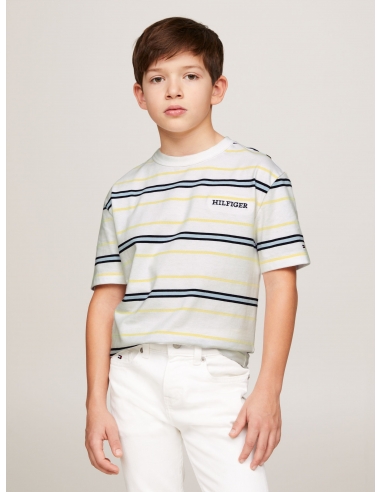 HILFIGER MONOTYPE STRIPE T-SHIRT