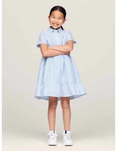 ITHACA STRIPE FIT AND FLARE DRESS