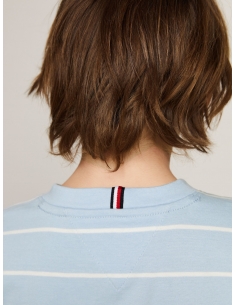 STRIPE FLAG EMBROIDERY T-SHIRT 2