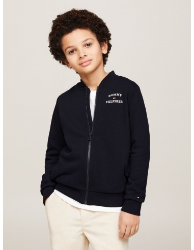 TH LOGO ZIP TROUGH SWEATSHIRT