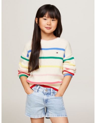 MULTICOLOUR STRIPE RELAXED FIT JUMPER