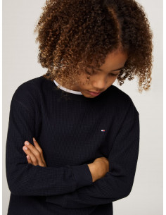 WAFFLE KNIT LONG SLEEVE... 2