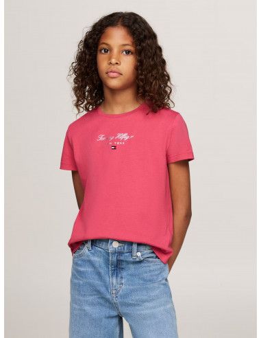 METALLIC LOGO CREW NECK T-SHIRT