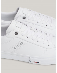 LEATHER LOGO LACE-UP TRAINERS 2