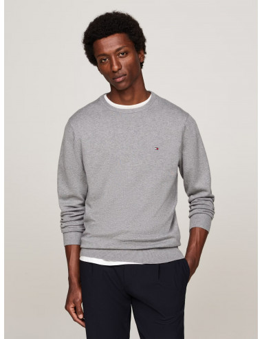 CREW NECK FLAG EMBROIDERY JUMPER