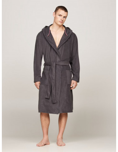 HILFIGER MONOTYPE HOODED BATHROBE GIFT