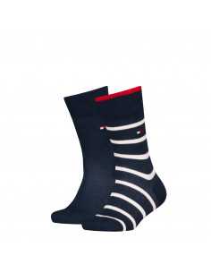Th Kids Sock 2P Breton Stripe