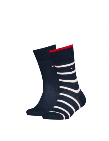 Th Kids Sock 2P Breton Stripe