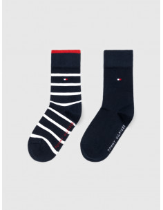 Th Kids Sock 2P Breton Stripe 2