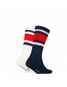 TH KIDS SOCK 2P SPORT STRIPE 2