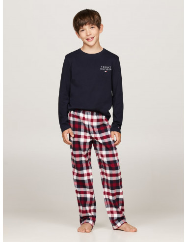 Signature Logo Flannel Print Pyjama Set