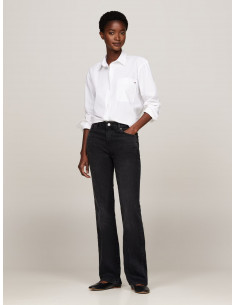 Black Mid Rise Bootcut Jeans 2