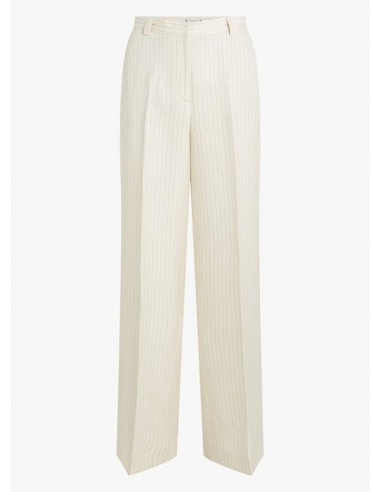 Wide Leg Trousers With Linen