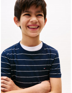 Stripe Linen Blend T-Shirt 2