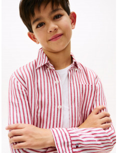Striped Linen Blend Shirt 2