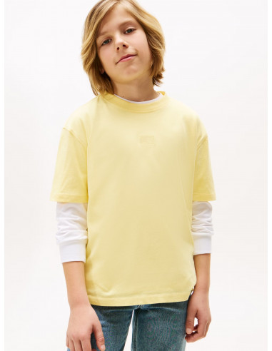 Tonal Flag Embroidery T-Shirt
