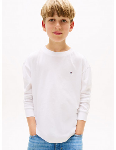 Essential Flag Embroidery Long Sleeve T