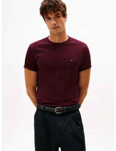 Flag Embroidery Crew Neck T-Shirt