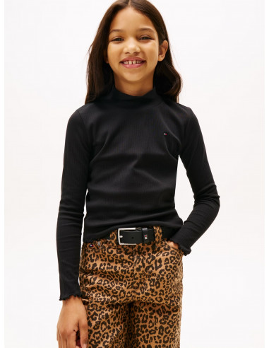 Ribbed Extra Slim Mock Neck Top Ribbed Extra Slim Mock Neck Top