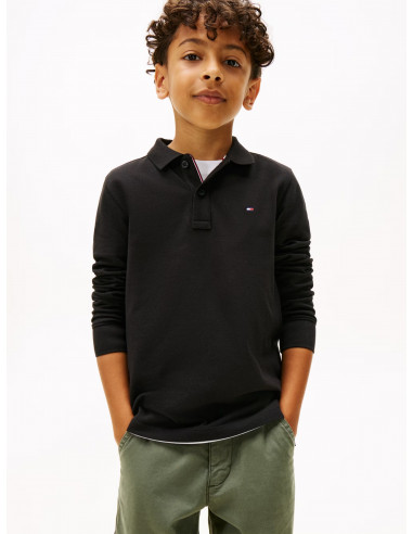Regular Fit Pique Long Sleeve Polo Shirt