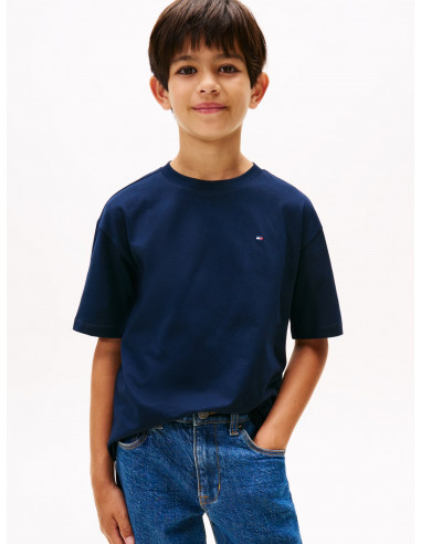 Essential Flag Embroidery Crew Neck T