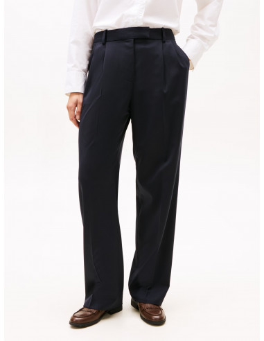 Timeless Wool Blend Relaxed Straight