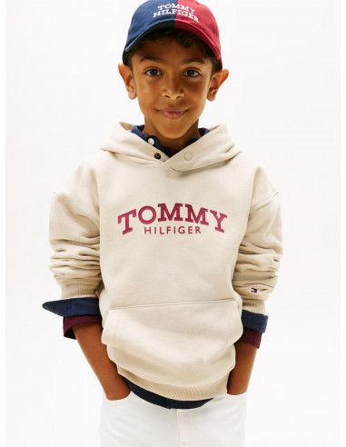 Logo Print Fleece Hoody