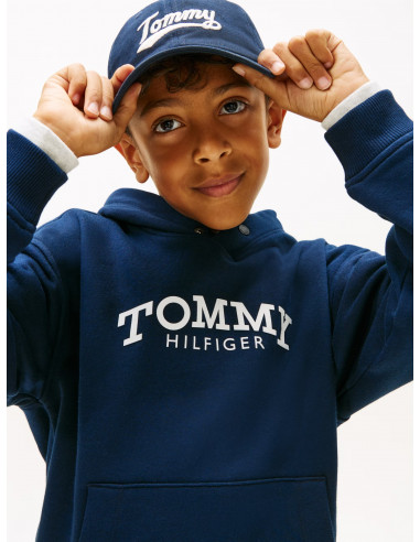 Logo Print Fleece Hoody