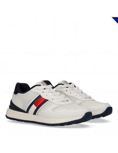Flag Low Cut Lace-Up