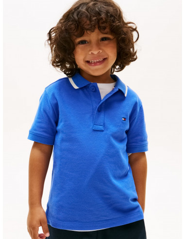 Regular Fit Back Wavy Flag Polo Shirt