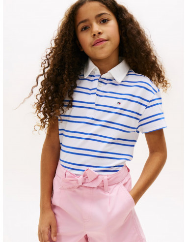 Relaxed Fit Pique Rugby Polo Shirt