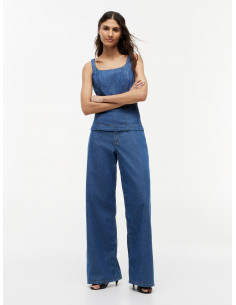 70s High Rise Wide Leg Jeans