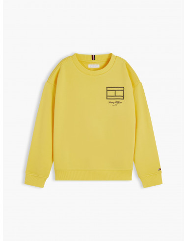 Outline Flag Logo Terry Sweatshirt