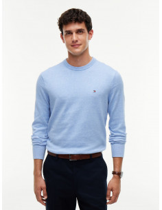 Cotton Cashmere Crew Neck...