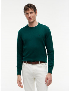 Cotton Cashmere Crew Neck...