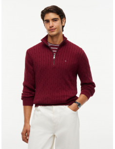 Cable Knit Half-Zip Jumper