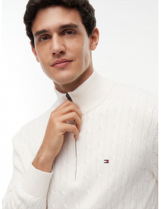 Cable Knit Half-Zip Jumper