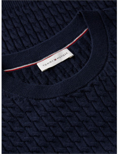 Fine Cable Knit Crew Neck... 2