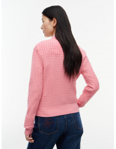 Fine Cable Knit Crew Neck... 2
