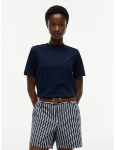 Interlock Knit Boxy T-Shirt