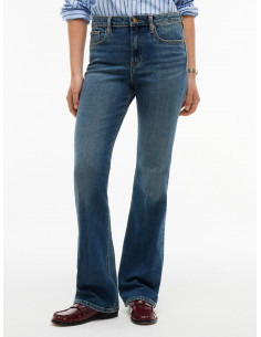 Skye Mid Rise Bootcut Faded...