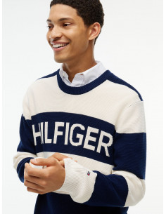 Logo Waffle-Knit Relaxed...