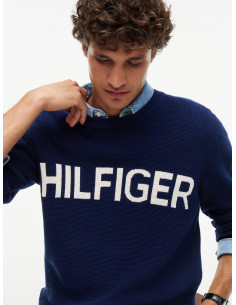 Intarsia Logo Waffle-Knit... 2